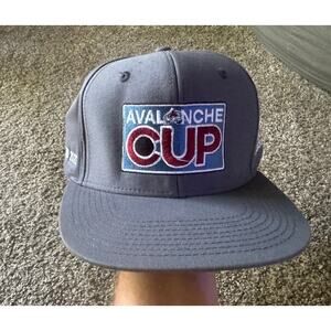 Colorado Avalanche Hockey Stanley Cup‎ Champs 2022 Gray Adidas Snapback Hat Cap